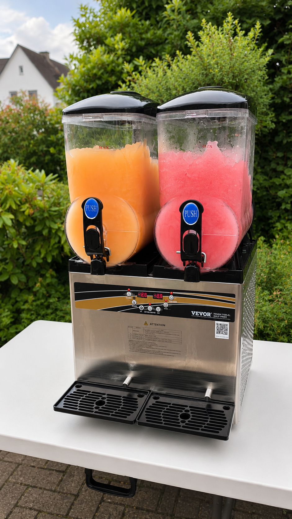 Mz Eventz Slush-Eis-Maschine mit 2x15 Liter Fächer