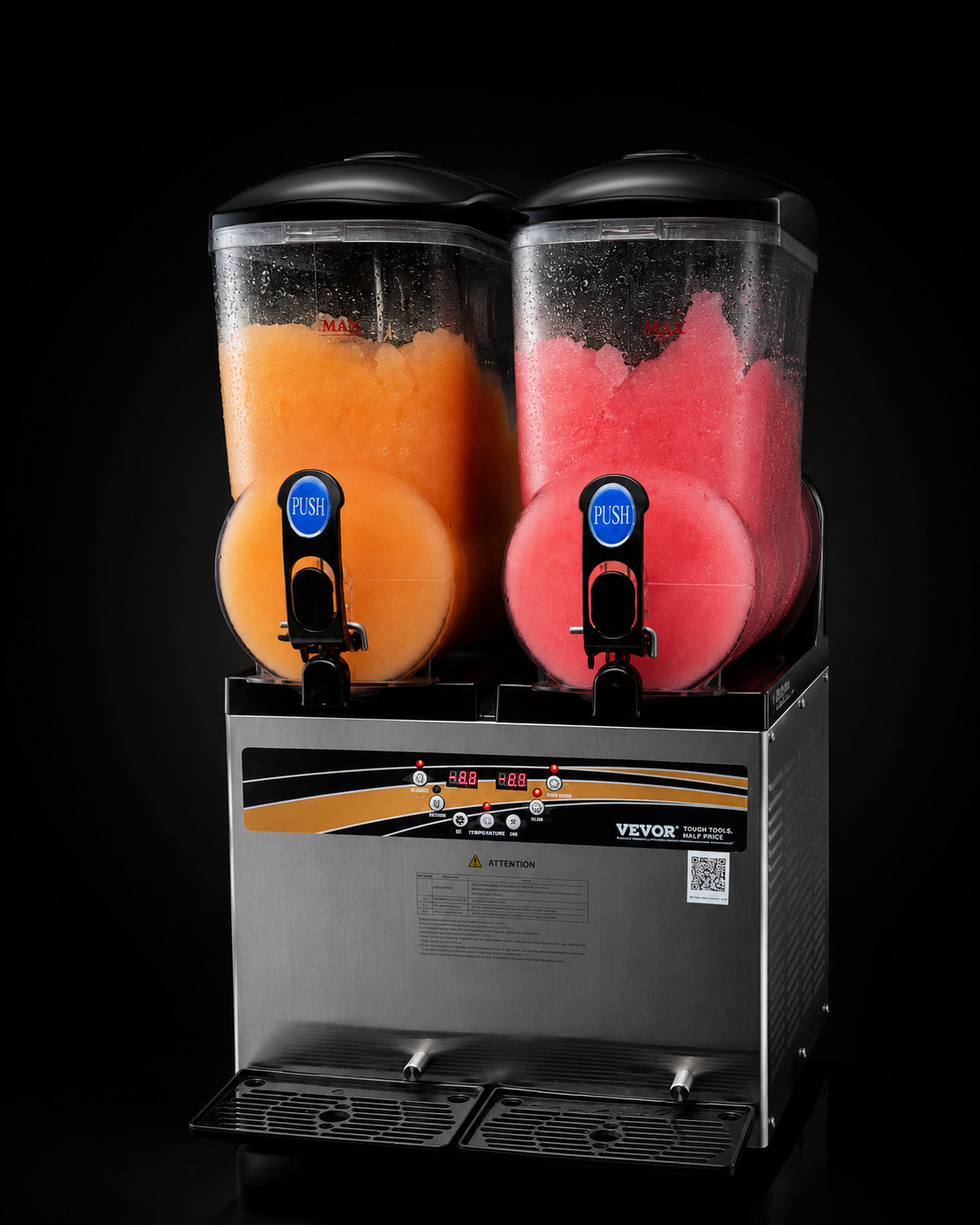 Mz Eventz Slush-Eis-Maschine 2 x 15 Liter mit Sirup